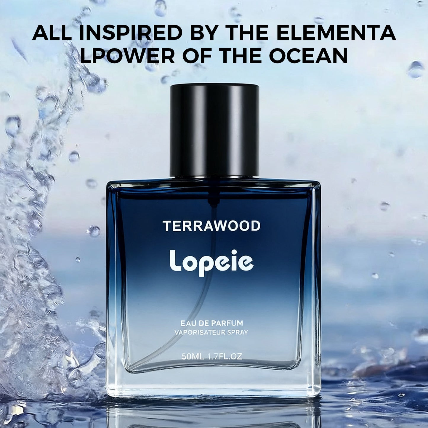 Lopeie Polo Sport Inspired Cologne for Men 50mL | Fresh Marine Citrus Woody Masculine Fragrance