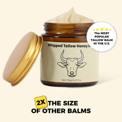 Organic Grass Fed Beef Tallow Moisturizer 4.23oz Hydrating Cream for Dry Sensitive Skin