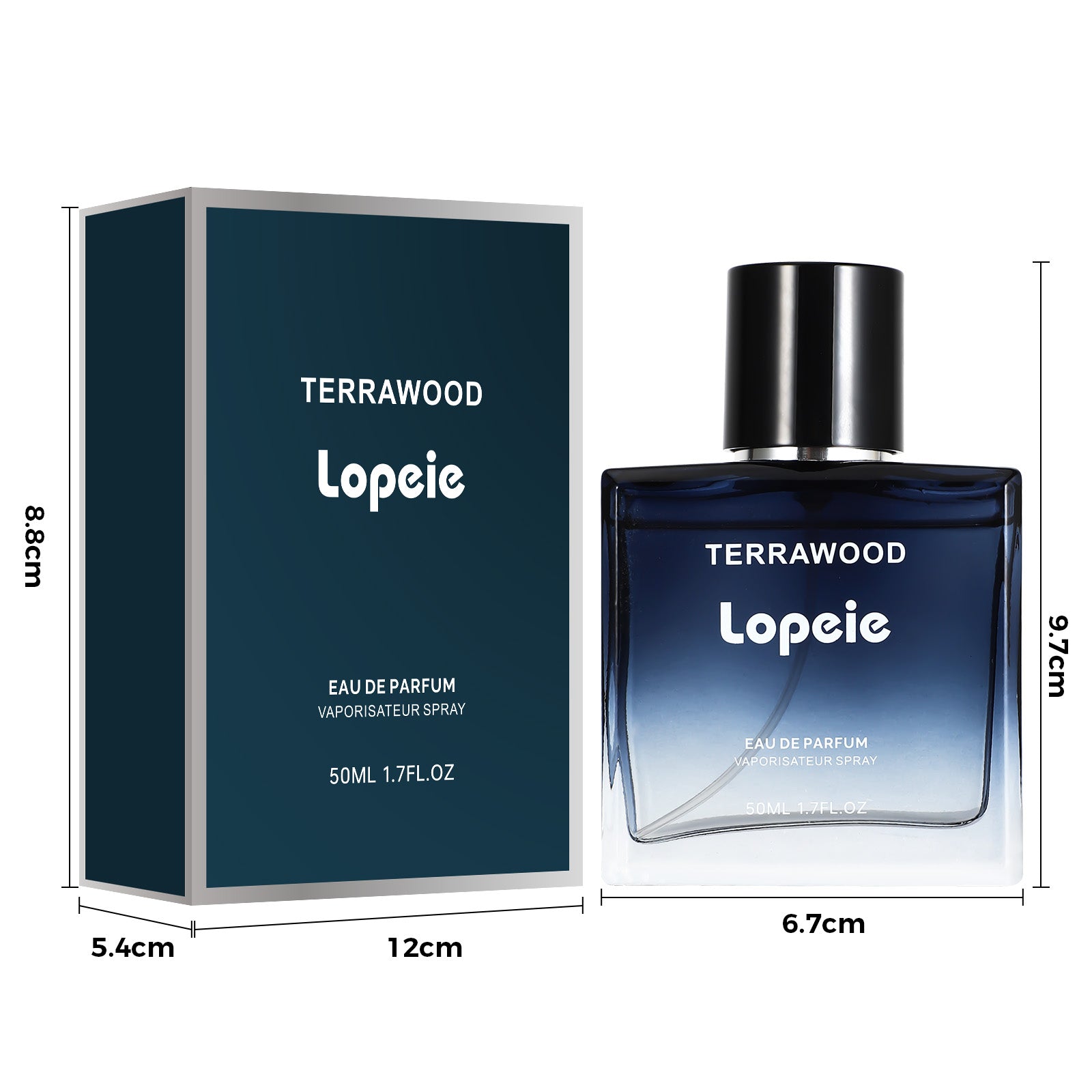 Lopeie Polo Sport Inspired Cologne for Men 50mL | Fresh Marine Citrus Woody Masculine Fragrance