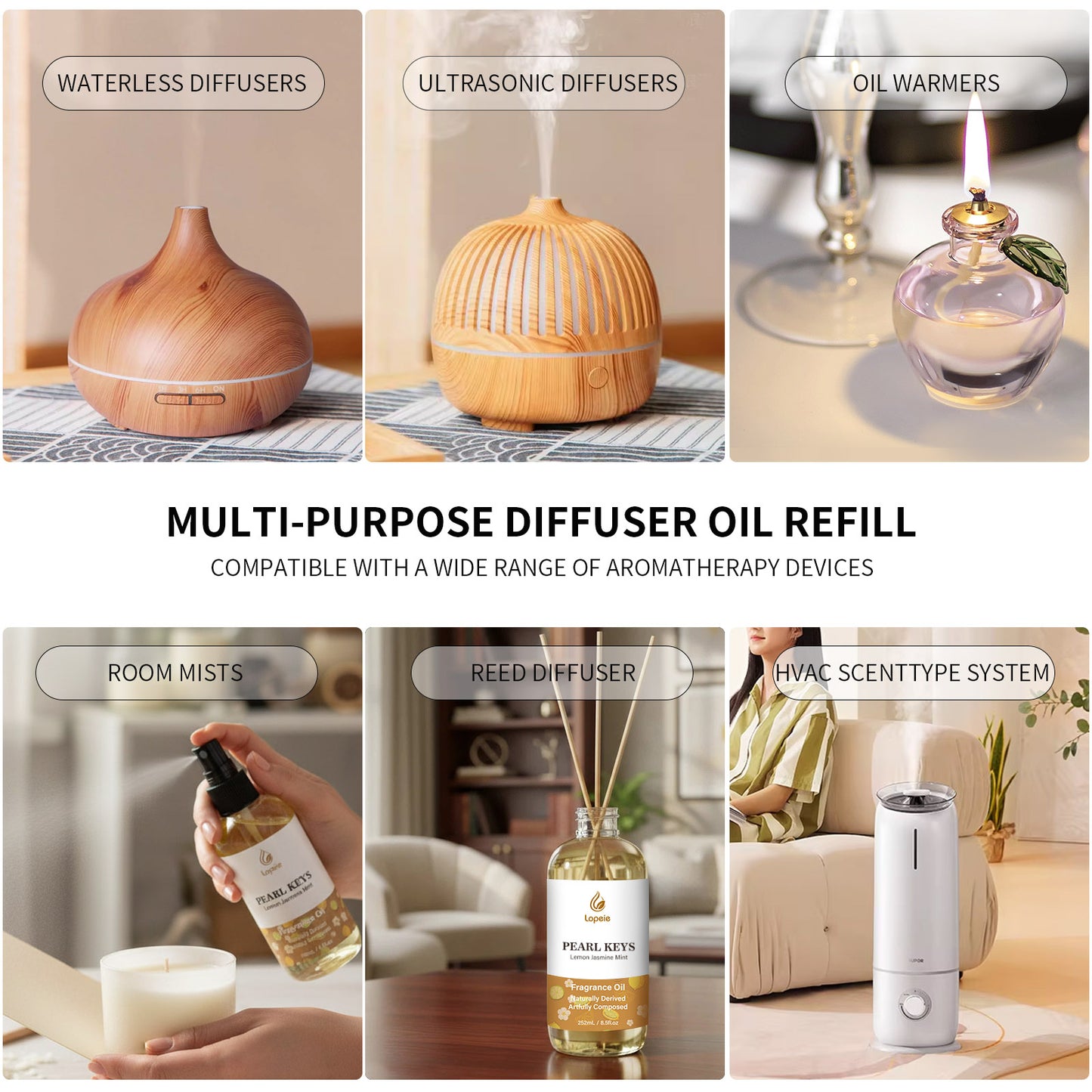 Lopeie Luxury Hotel Fragrance Oil for Home Diffusers & Candle Making