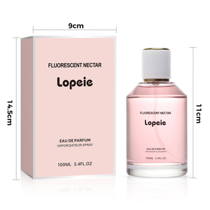 Lopeie Fluorescent Nectar Eau de Parfum 3.4FL.OZ | Feminine Jasmine Gardenia Sandalwood Fragrance