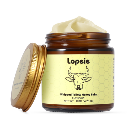 Organic Grass Fed Beef Tallow Moisturizer 4.23oz Hydrating Cream for Dry Sensitive Skin